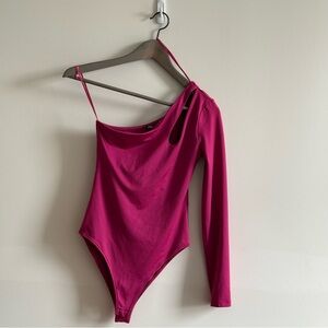 ZARA Asymmetrical one shoulder bodysuit